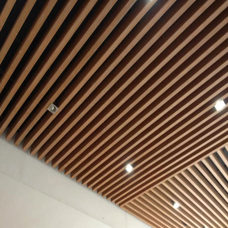 Tavan cu tub pătrat din aluminiu cu profil în formă de U